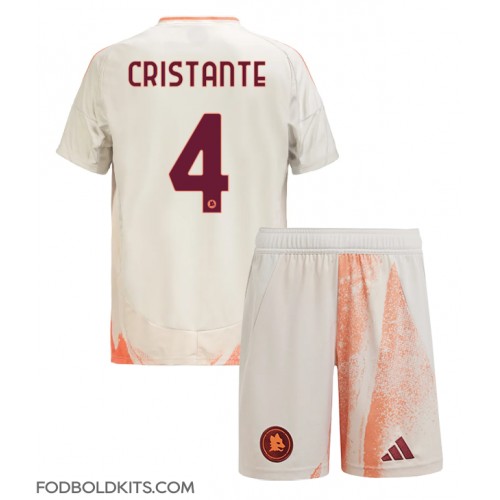 AS Roma Bryan Cristante #4 Udebanesæt Børn 2024-25 Kortærmet (+ Korte bukser)